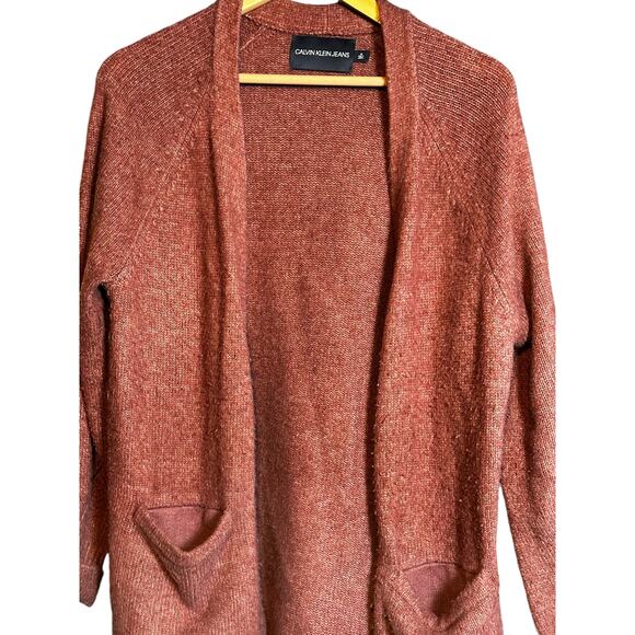 Calvin Klein Women’s Cardigan Sweater - Size Medium Rose color - Picture 3 of 4